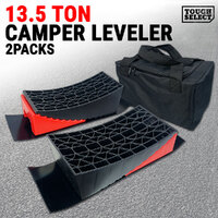 2 Packs Camper Leveler Kit RV Chock Block Mat Bag Ramp Caravan Motorhome Trailer