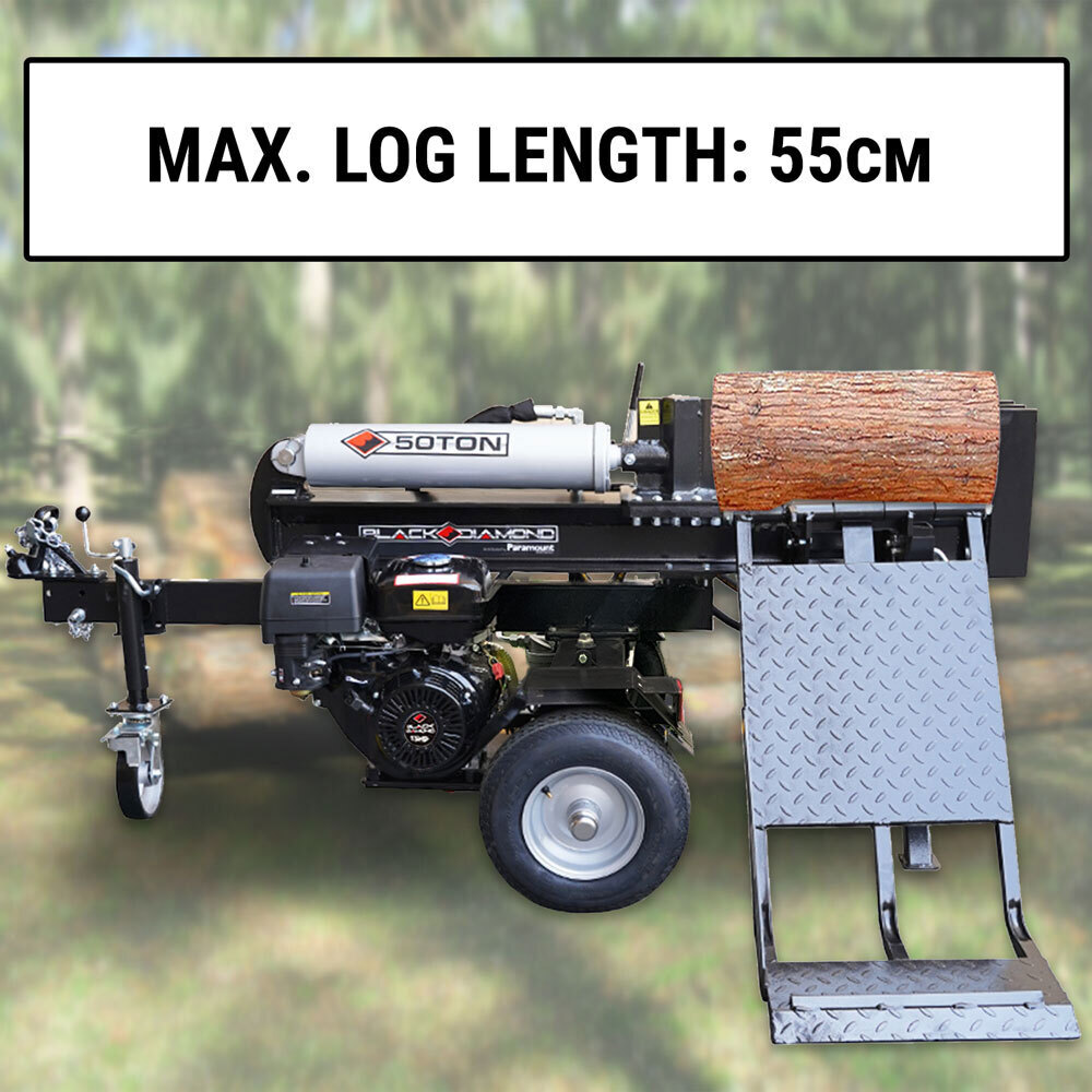 50 Ton Log Splitter W/ Hydraulic Lifting Table Wood Cutter