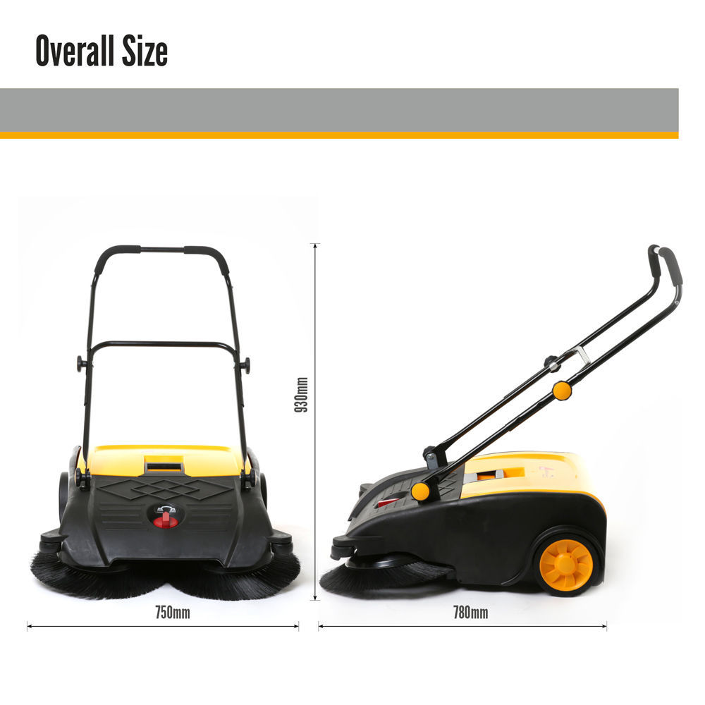 Industrial Floor Sweeper 50L Sweeping Machine Cleaner Dust Cleaning