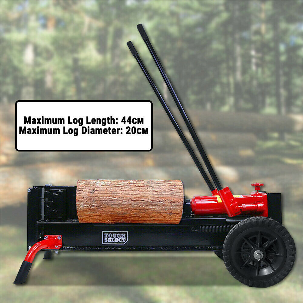 Log Splitter Manual 15 Ton Hydraulic Firewood Wood Cutter, Splits Logs