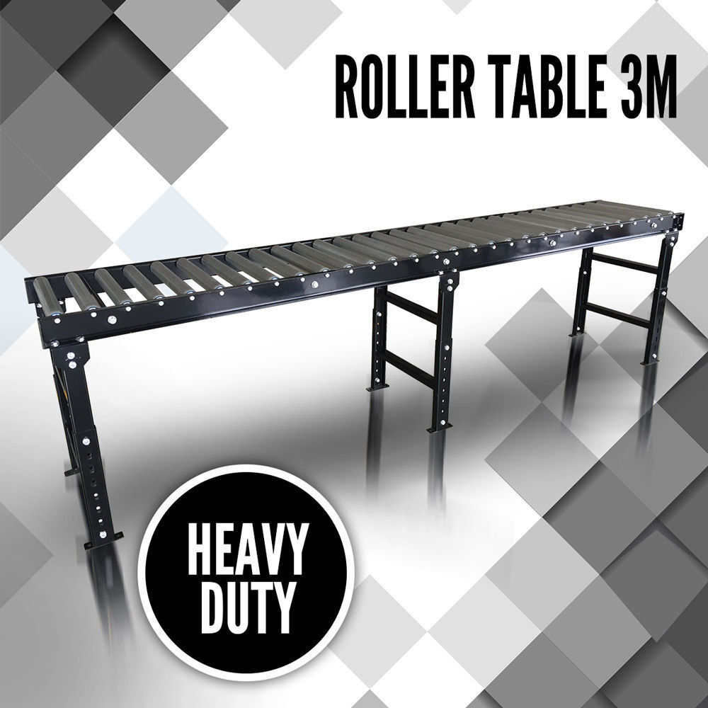1.8m Roller Top Table, 12 Roller Heavy Duty Work Support Conveyor
