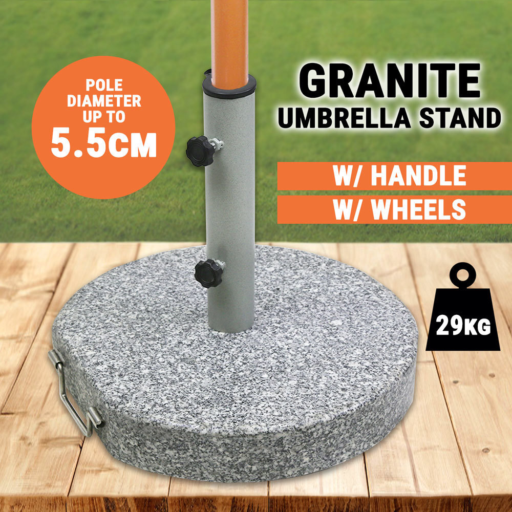 Market Umbrella Wooden Pole 3m Timber Cafe Outdoor Garden Umbrella Sun Shade