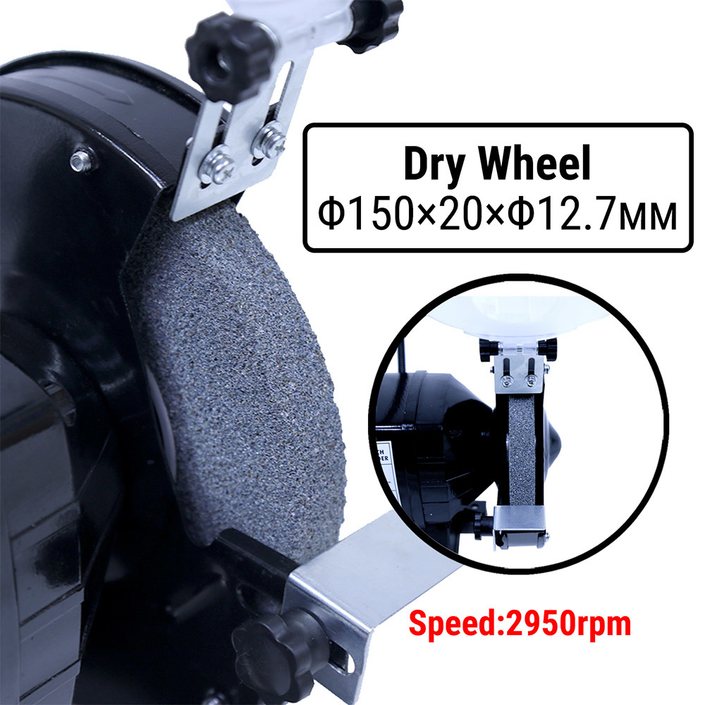 Buy 8 6 Wet & Dry Bench Grinder 400W 200mm Knife Sharpener Power Tool  Industries - MyDeal