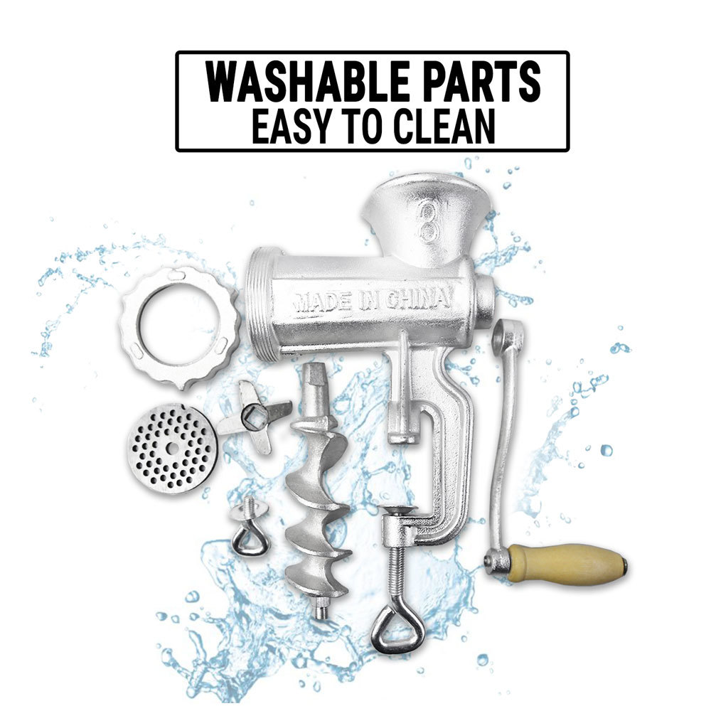 Meat Grinder Mincer Cast Iron Manual Stuffer Sausage Maker Hand