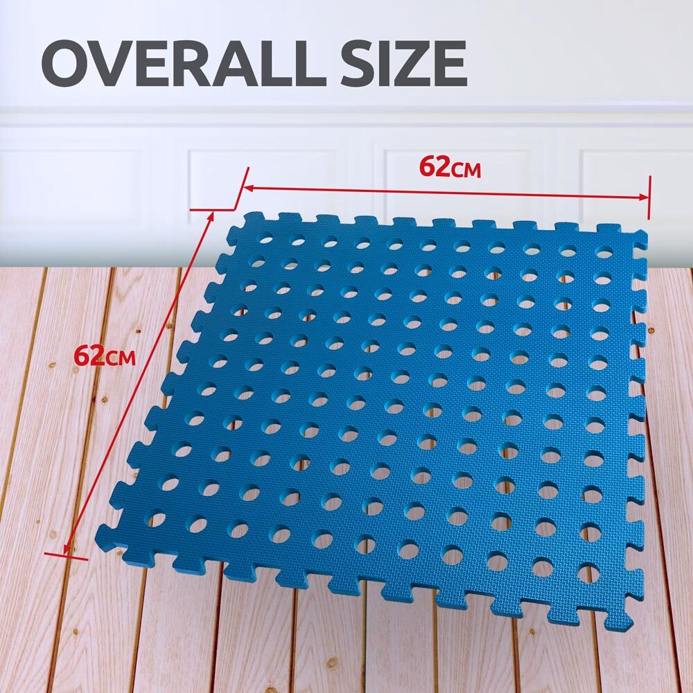 Eva Jigsaw Mat with Holes Blue Mats IDEAL FOR GYM YOGA