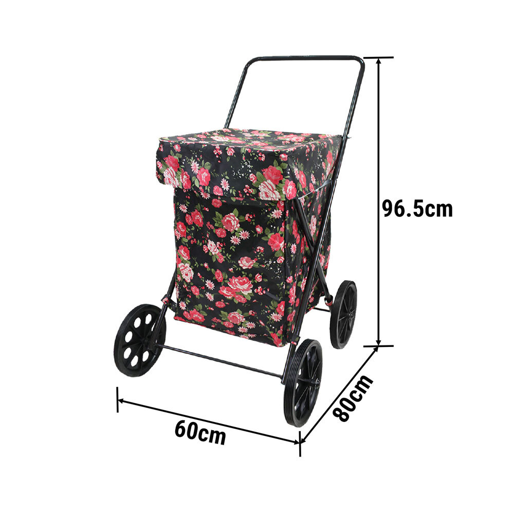 4 wheel shopping trolley with seat