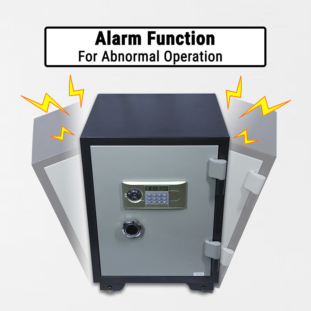 Fireproof Steel Digital Electronic Safe W/ Shelf & Drawer, Security