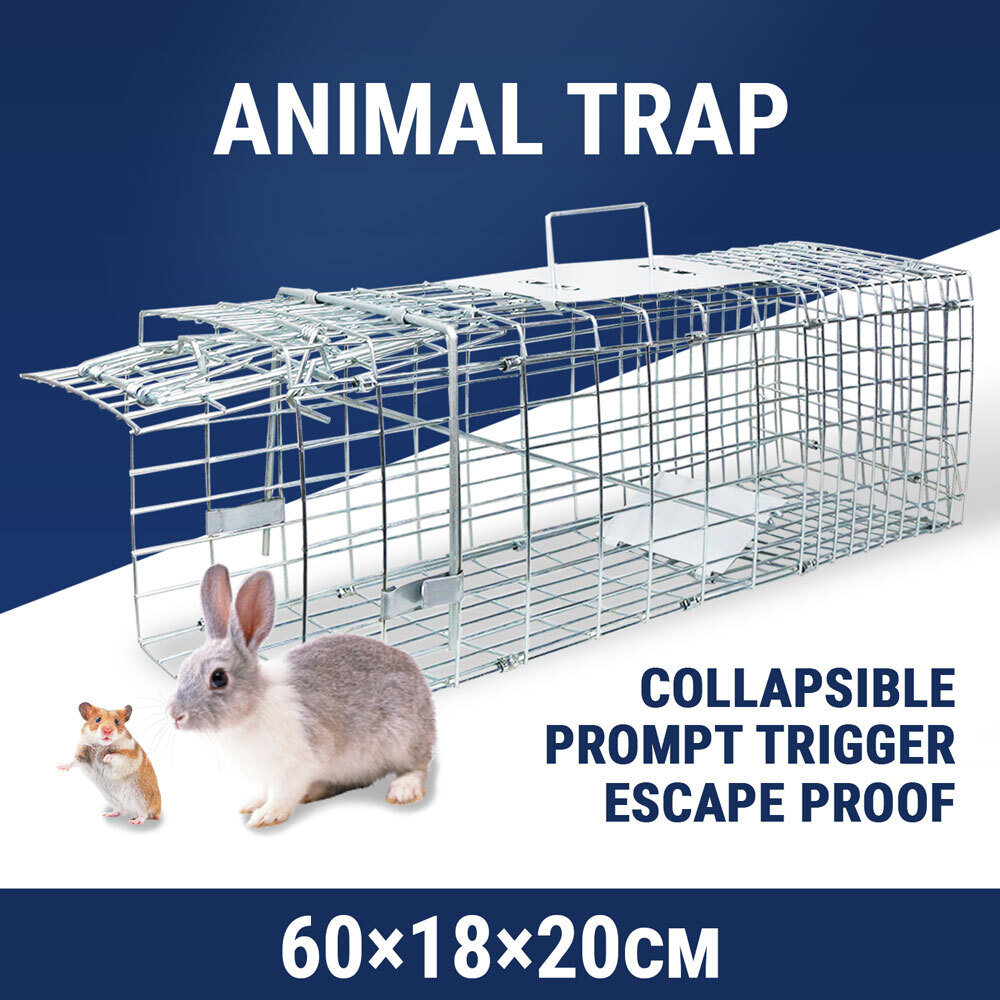 Foldable Rat Trap Cage Humane Live Rodent Trap Cage