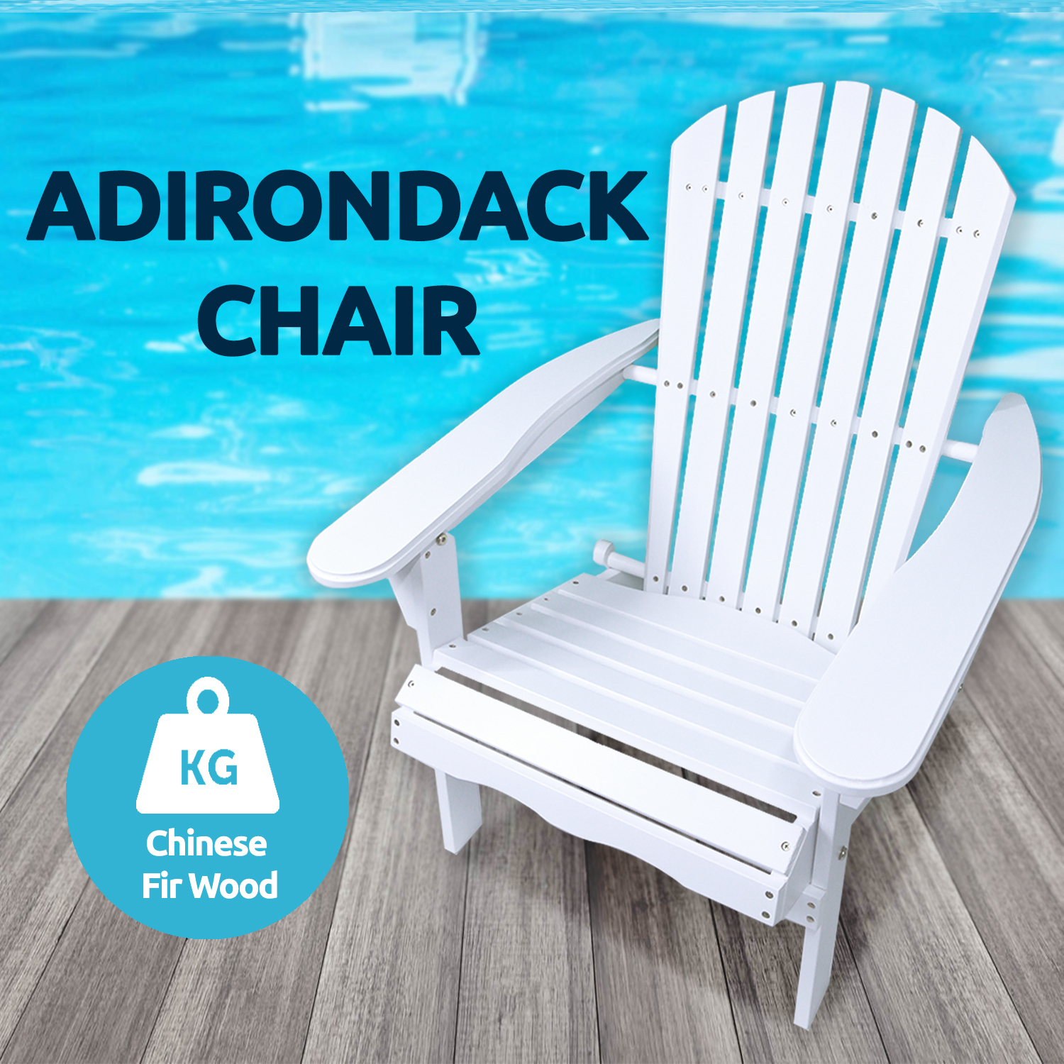 Adirondack Chair Outdoor Furniture Garden Beach Deck ...