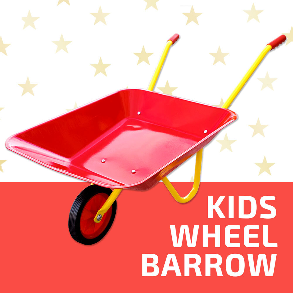 plastic toy wheelbarrow