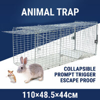 XXL Large Humane Animal Cage Trap Live Catch Possum Rabbit Cat Rat Fox Koala