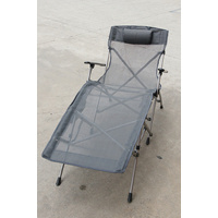 Deluxe King Lounge, Chair, Aluminium Frame, Mesh, Foldable,Beach, Camping Garden