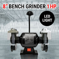 8&quot; Bench Grinder 1HP 200mm Sharpener Industrial Power Tool Knife Chisel Grinding