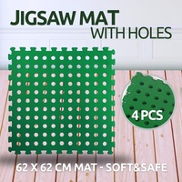 Interlocking Eva Jigsaw Mat Camping W/ Holes Green Gym Yoga Martial Art Exercise