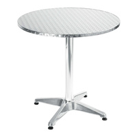 Aluminium Table Dia. 70cm Cafe Bistro Table Outdoor Round Table