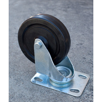 4 x Castor Wheel 5&quot; Swivel PU Solid Polythene Hold 480kg Heavy Duty Trolley