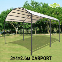 3x4m Gazebo Marquee Carport Shade Shelter Yard Backyard Steel Waterproof Top