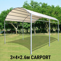 3x4m Gazebo Marquee Carport Shade Shelter Yard Backyard Steel Waterproof Top 