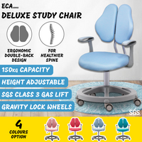 Kids Children Study Chair Ergonomic Double Back Student Computer Office Adjust