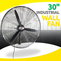 Wall Fan 30" Industrial Cooling Fan 3 Level Wind Force Shift Oscillating