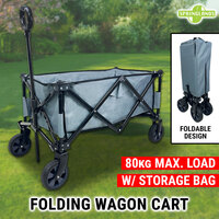 Foldable Wagon Cart Collapsible Beach Trolley Sport Camping Garden Picnic Shop
