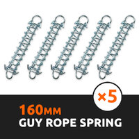 5x Guy Rope Trace Spring 160mm For Tent Tarp Line Camping Gazebo Caravan Awnings