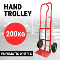200KG Hand Trolley Truck Transport Platform Courier Plate Cart Heavy Duty