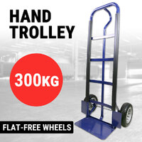 300KG Hand Trolley Heavy Duty Transport Platform Courier Plate Truck Cart