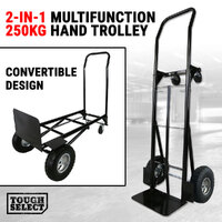 250KG Convertible Hand Truck Platform Trolley Cart Heavy Duty Transport Courier