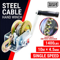 Hand Winch 1400LBS/635KG Steel Cable 10M Trailer Boat Trailer 4WD Camper Gear