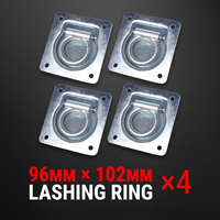 4 Pcs Lashing Ring Zinc Plated Recessed Tie Down Point Anchor Trailer UTE