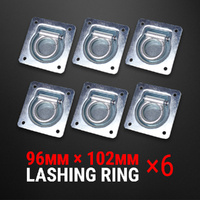 6 PCS Lashing Ring Zinc Plated Recessed Tie Down Trailer Parts UTE Point Anchor