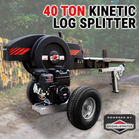 40 Ton Kinetic Log Splitter Flywheel Wood Cutter Briggs &amp; Stratton Petrol Engine