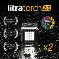 2 x Litra Torch 2.0 Camera Video Light LED Flash LitraTorch Underwater GoPro DV
