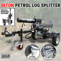 36 Ton Hydraulic Log Splitter Petrol Firewood Cutter Axe Horizontal & Vertical