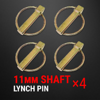 4PCS Lynch Pin 11MM Locking Hitch Trailer Caravan Tractor Tow Linch Implement