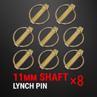 8PCS Lynch Pin 11MM Locking Hitch Trailer Caravan Tractor Tow Linch Implement