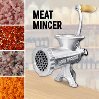 Meat Grinder Mincer Cast Iron Manual Stuffer Sausage Maker Hand Operated Kitchen