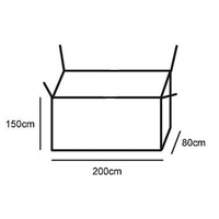 Mosquito Net Rectangle Single Size, Canopy Mesh Netting Bedroom Insect Bedding