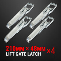 4x Heavy Duty Over Centre Fastener Lock Latch 210MM Trailer Lift Gate Ute Camper
