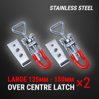 Stainless Steel Over Centre Latch 2 Pcs Trailer Overcentre Toggle Lock Fastener