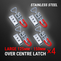 Stainless Steel Over Centre Latch 4 Pcs Trailer Overcentre Toggle Lock Fastener