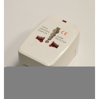 2 x Universal Travel Adaptor, 150 Countries, UK USA AUS, AC Power Plug, New