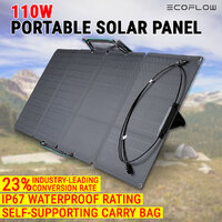 EcoFlow Foldable Solar Panel 110W W/ Carry Case Portable Camping RV Home Battery