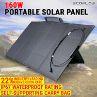 EcoFlow 160W Portable Solar Panel Foldable Charger Outdoor Camping RV Kickstand