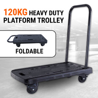 FACTORY SECONDS, Folding Platform Trolley Hand Truck Foldable Cart Plastic 120kg