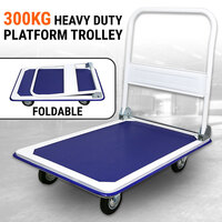300kg Folding Platform Trolley Hand Truck Foldable Cart Heavy Duty Push Dolly