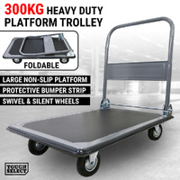 300KG Folding Platform Trolley Hand Truck Foldable Cart Heavy Duty Push Dolly