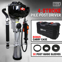Petrol Post Driver 4-Stroke 38CC Pile Star Picket Rammer Hole Drive Farm Fence