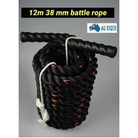 12M Battle Rope 38mm Gym Battling Strength Training Fitness Exercise Home Heavy